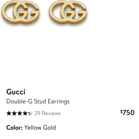 Gucci Double G Stud Earrings - Picture 2 of 7